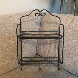 Longaberger Foundry Wrought Iron Envelope Rack Shelf